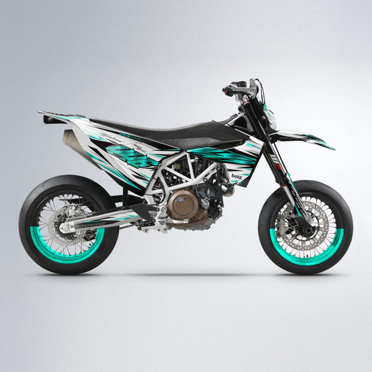 WESTCOAST Husqvarna 701 supermoto graphics kit in Teal