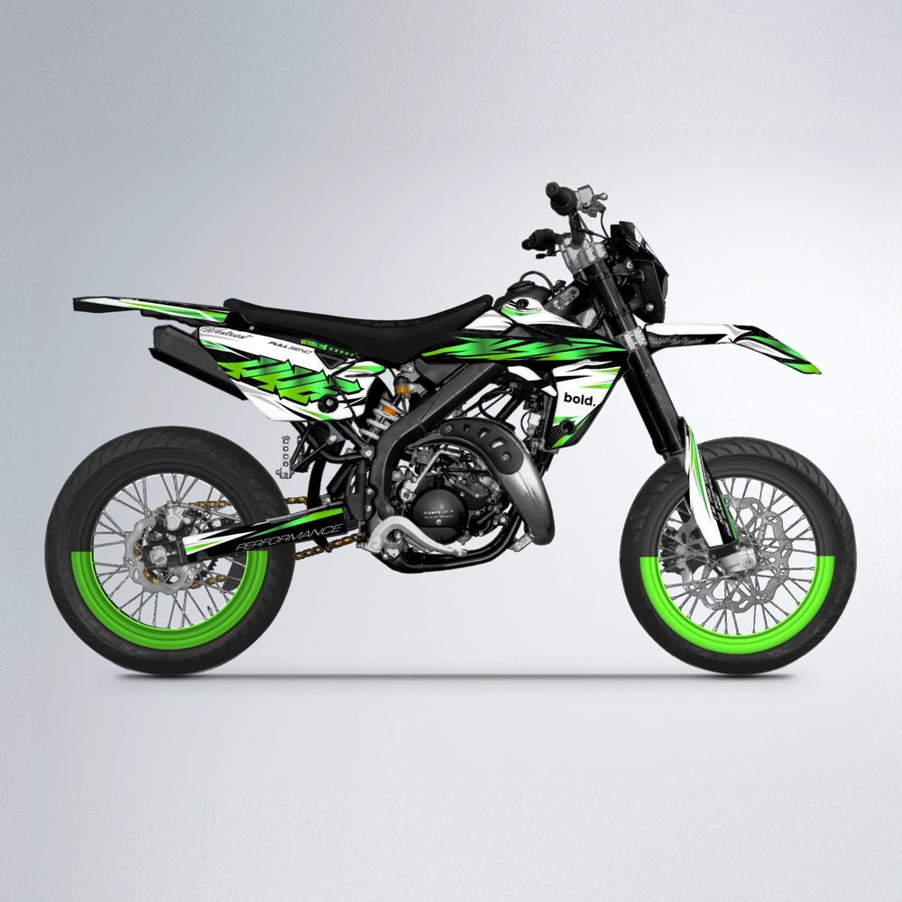WESTCOAST Rieju MRT supermoto graphics kit in Green