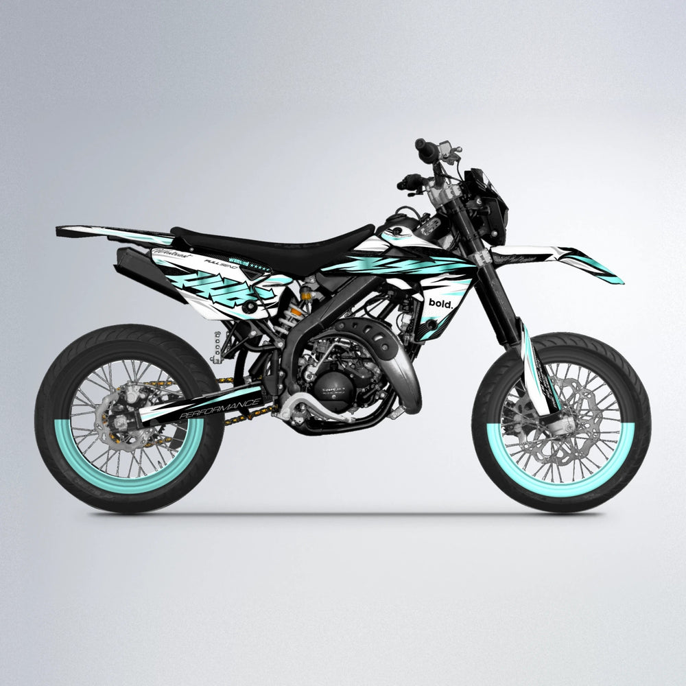 WESTCOAST Rieju MRT supermoto graphics kit in Mint