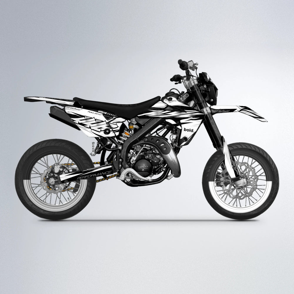 WESTCOAST Rieju MRT supermoto graphics kit in White