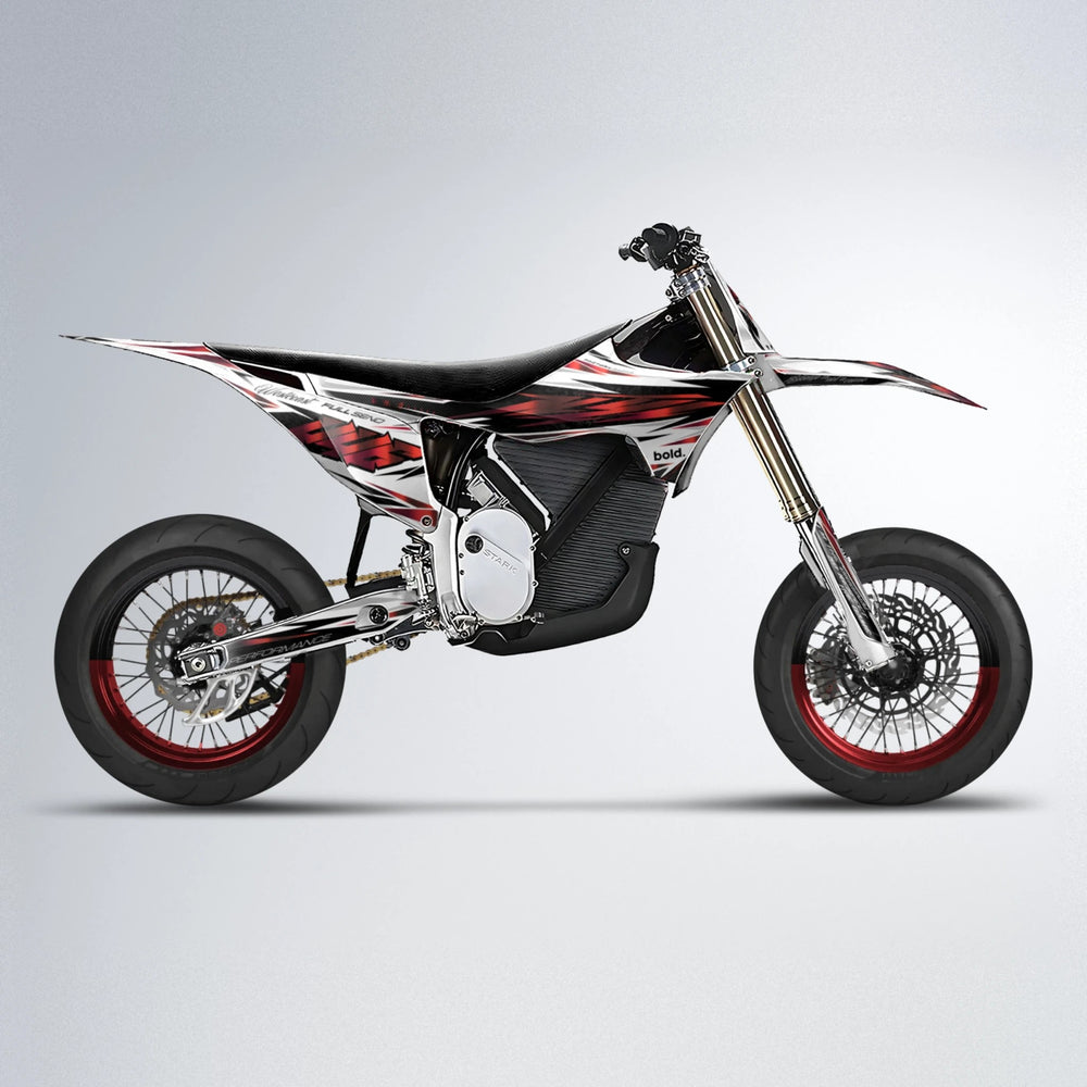 WESTCOAST Stark Varg SM supermoto graphics kit in Black & Red