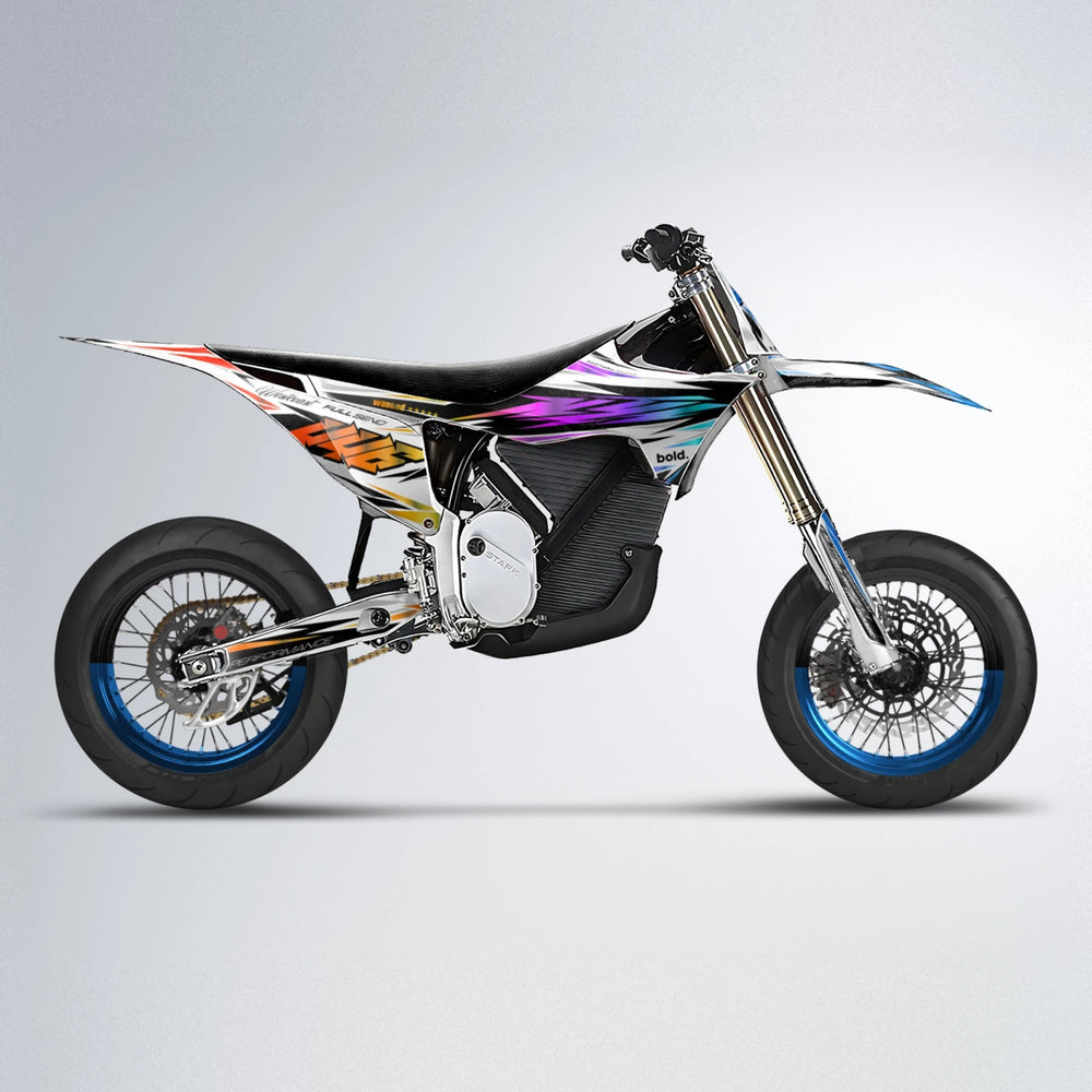 WESTCOAST Stark Varg SM supermoto graphics kit in Sunset Fade