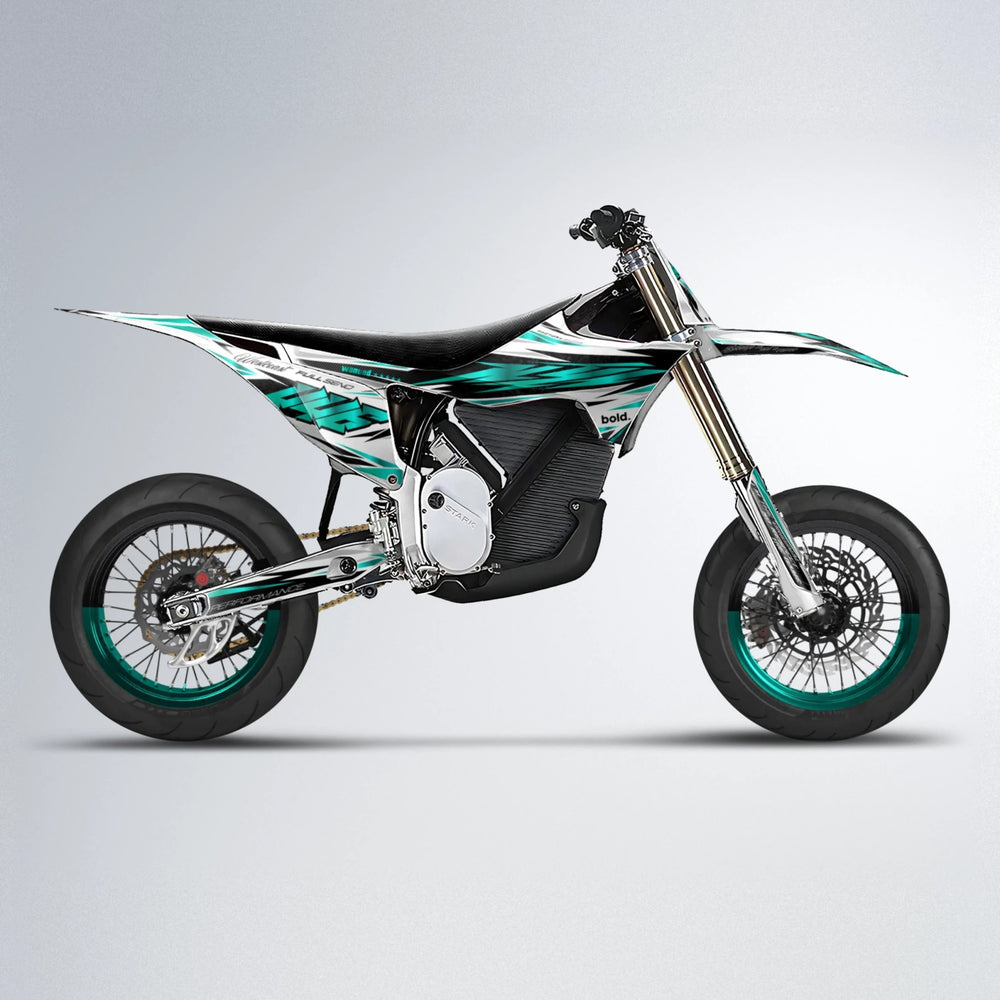 WESTCOAST Stark Varg SM supermoto graphics kit in Teal