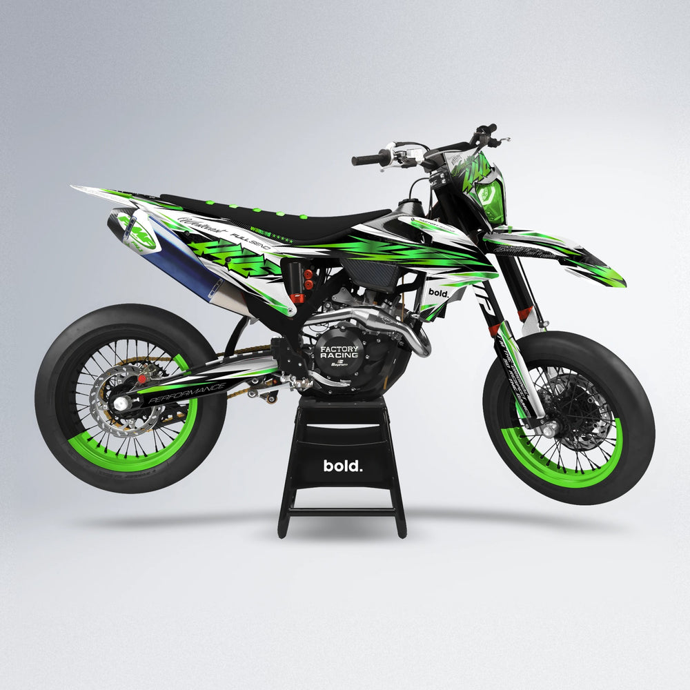 WESTCOAST supermoto graphics kit in Green