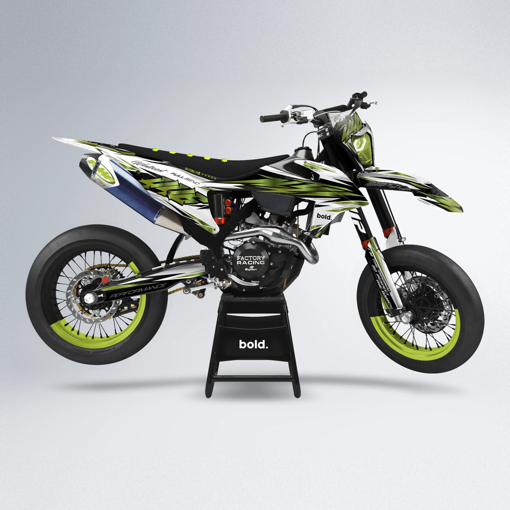 WESTCOAST supermoto graphics kit in Olive