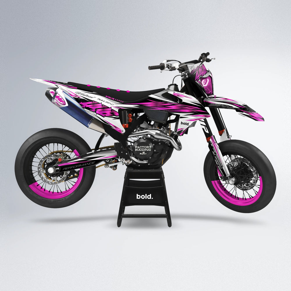 WESTCOAST supermoto graphics kit in Pink