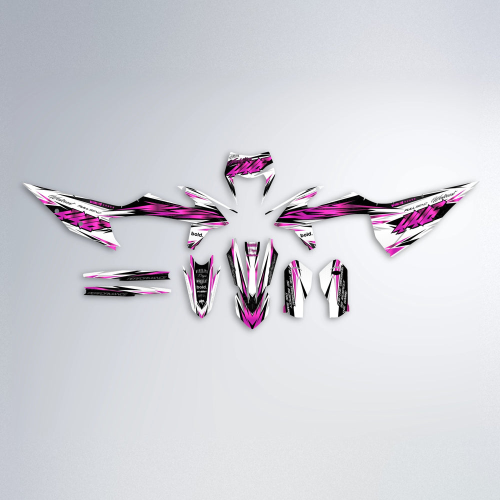 WESTCOAST graphics kit parts layout in Pink