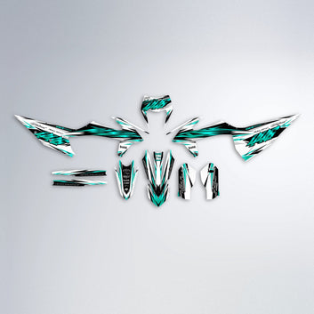 WESTCOAST graphics kit parts layout in Teal