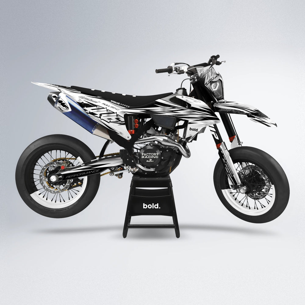 WESTCOAST supermoto graphics kit in White