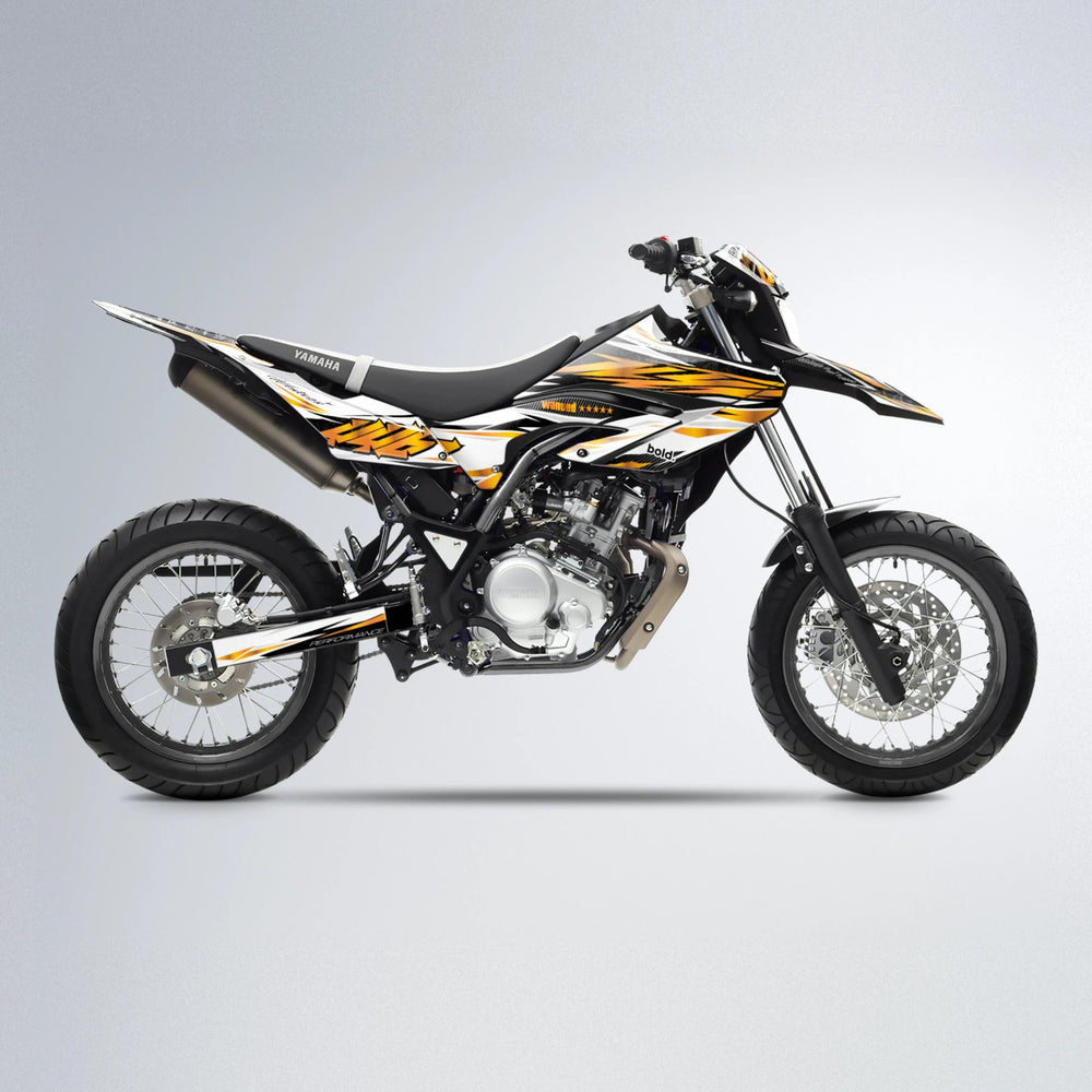 WESTCOAST Yamaha WR 125X supermoto graphics kit in Orange
