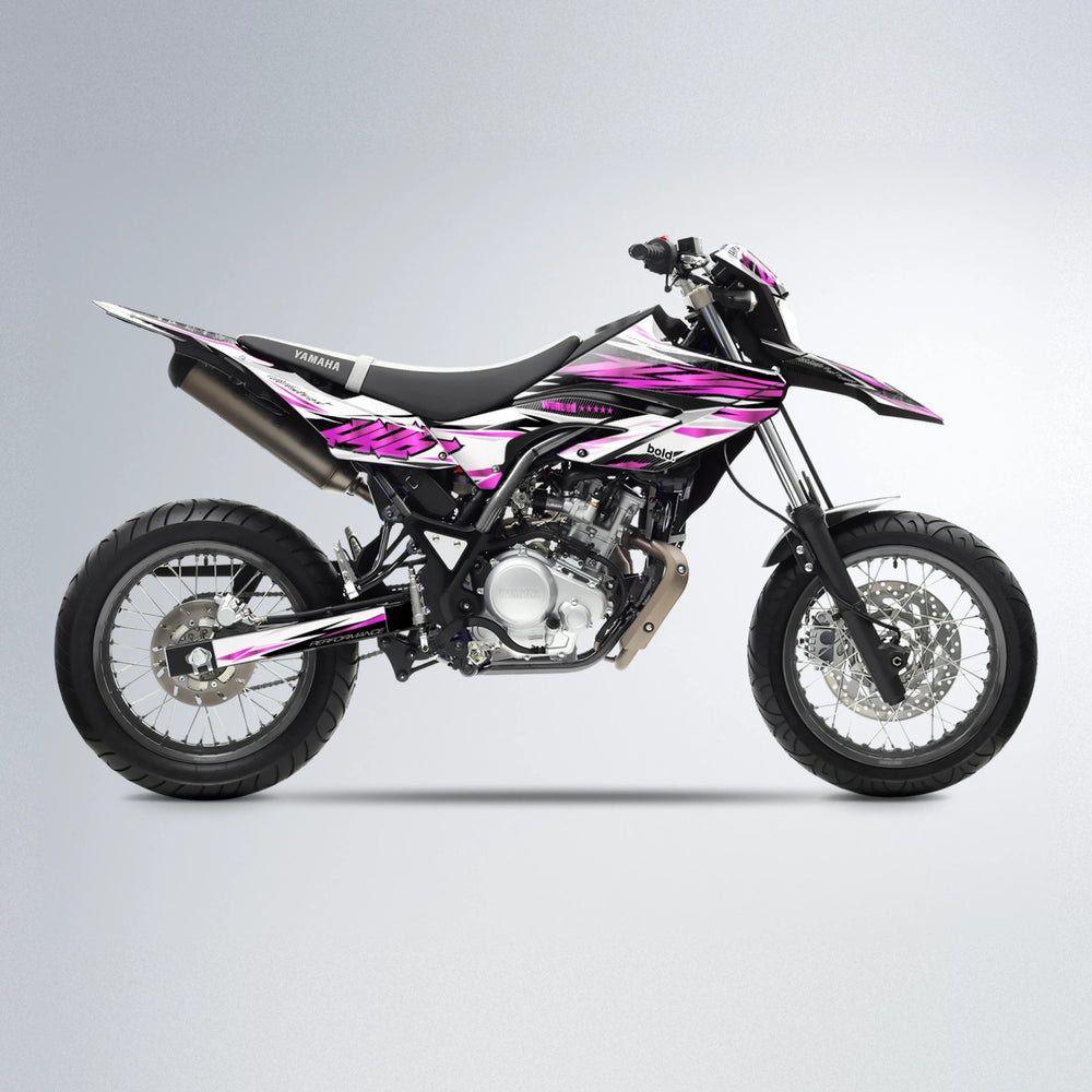 WESTCOAST Yamaha WR 125X supermoto graphics kit in Pink