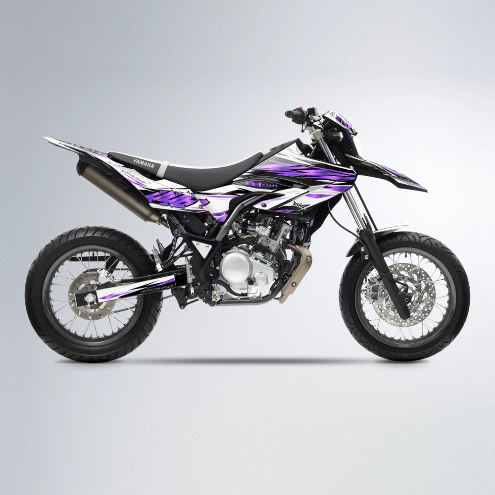 WESTCOAST Yamaha WR 125X supermoto graphics kit in Purple