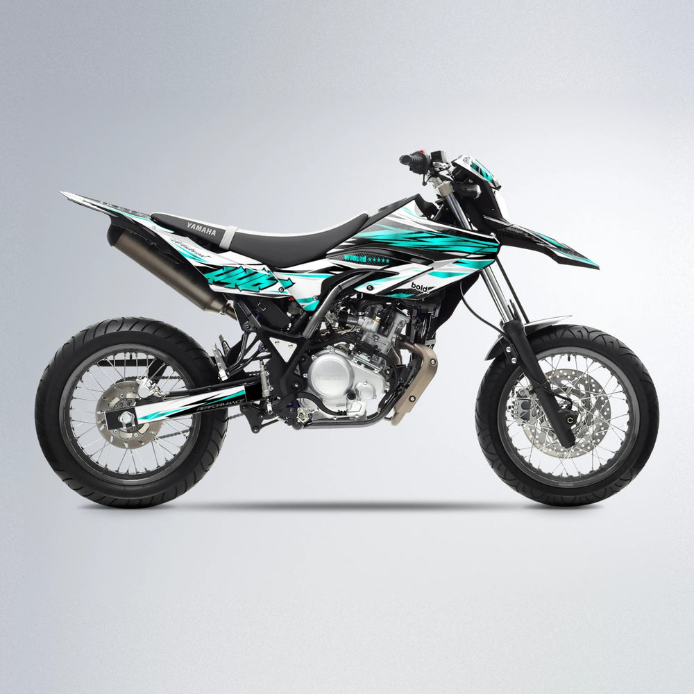 WESTCOAST Yamaha WR 125X supermoto graphics kit in Teal