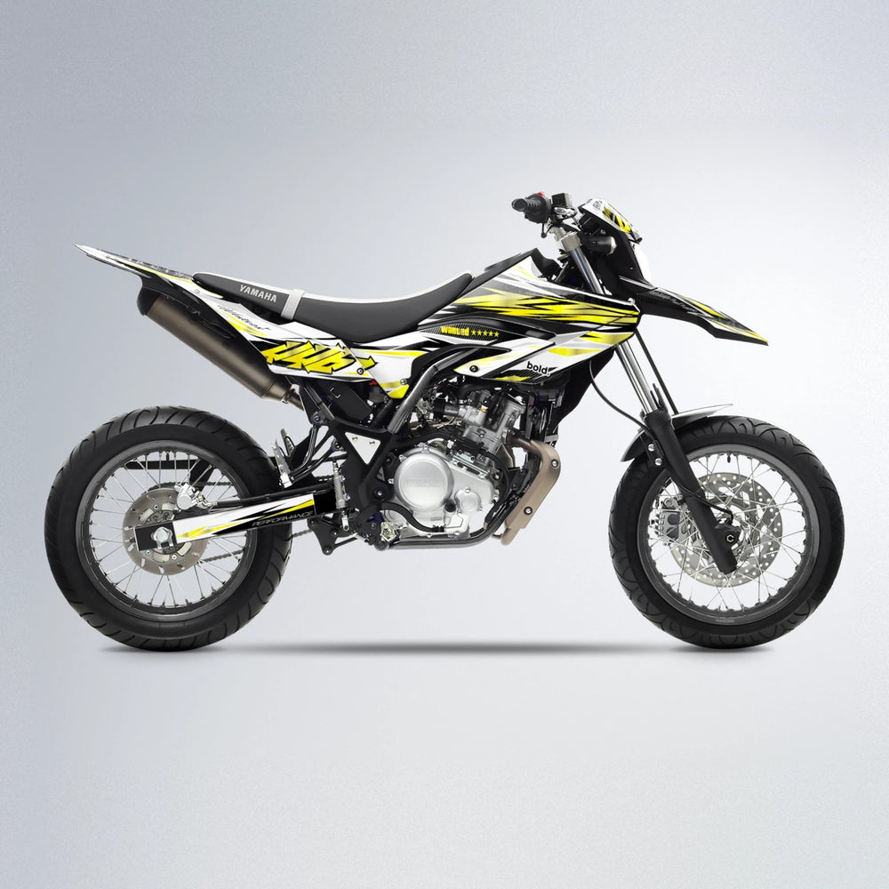 WESTCOAST Yamaha WR 125X supermoto graphics kit in Yellow