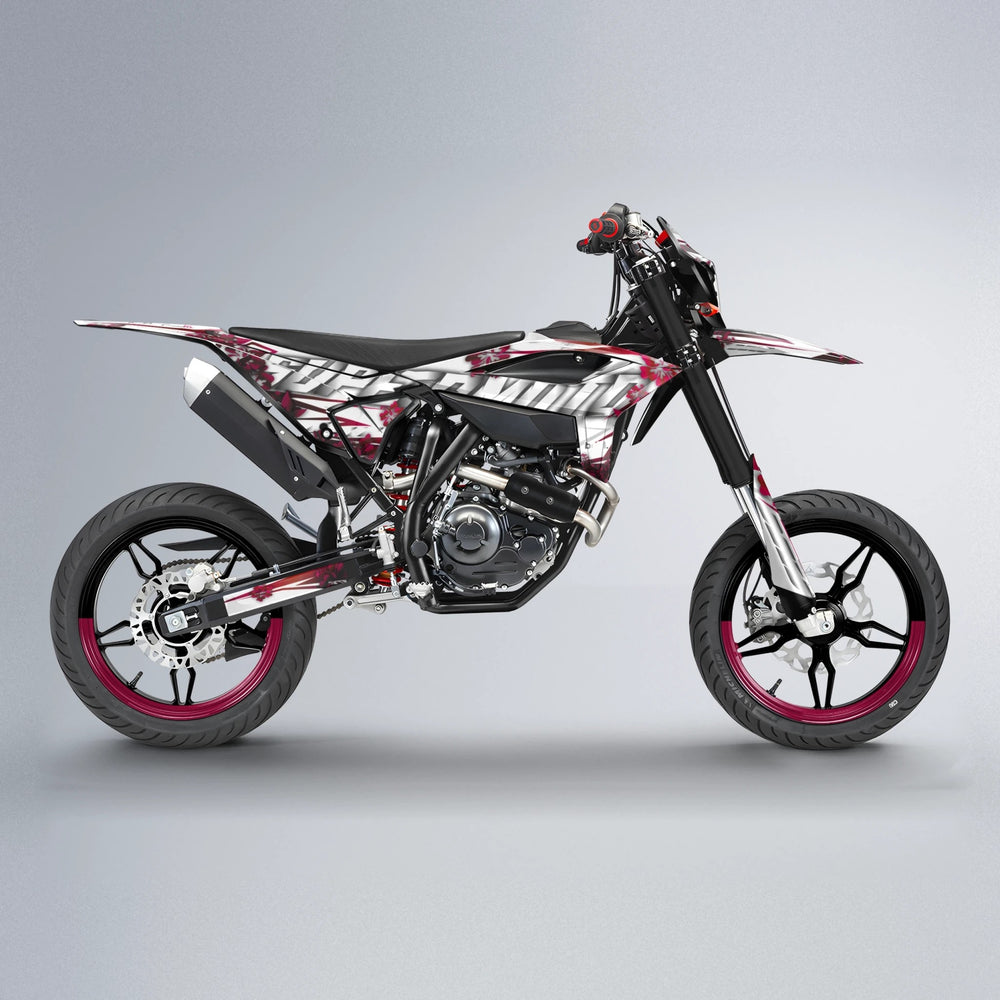 WNICOO Beta supermoto graphics kit in Black & Red