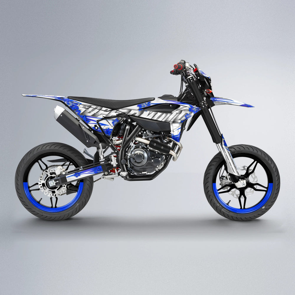 WNICOO Beta supermoto graphics kit in Blue