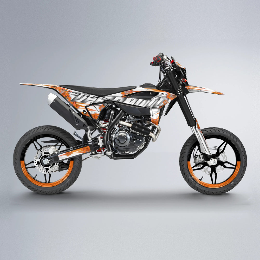 WNICOO Beta supermoto graphics kit in Orange