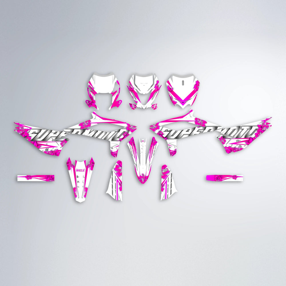 WNICOO Beta graphics kit parts layout in Pink