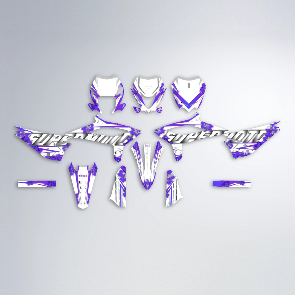 WNICOO Beta graphics kit parts layout in Purple