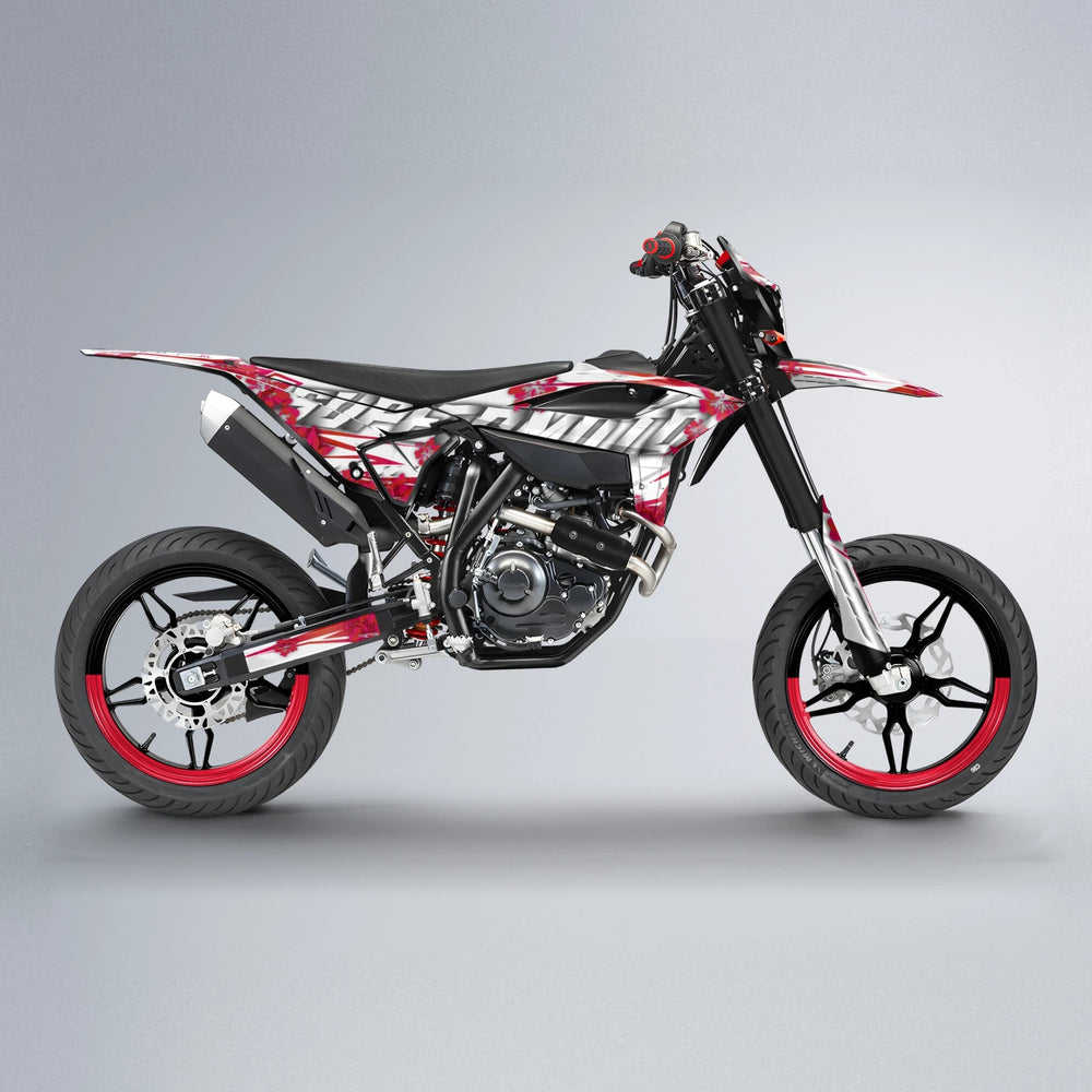 WNICOO Beta supermoto graphics kit in Red