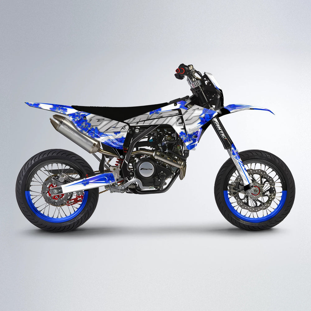 WNICOO Fantic supermoto graphics kit in Blue