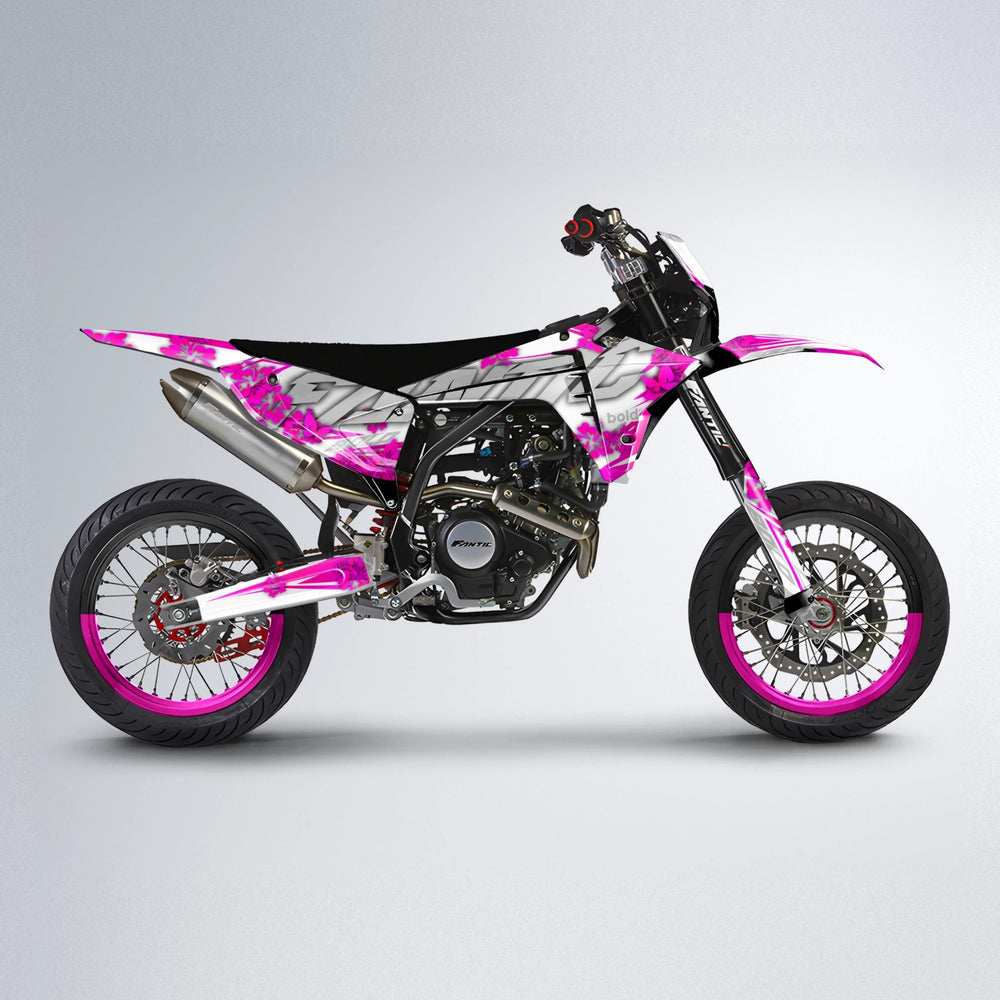WNICOO Fantic supermoto graphics kit in Pink