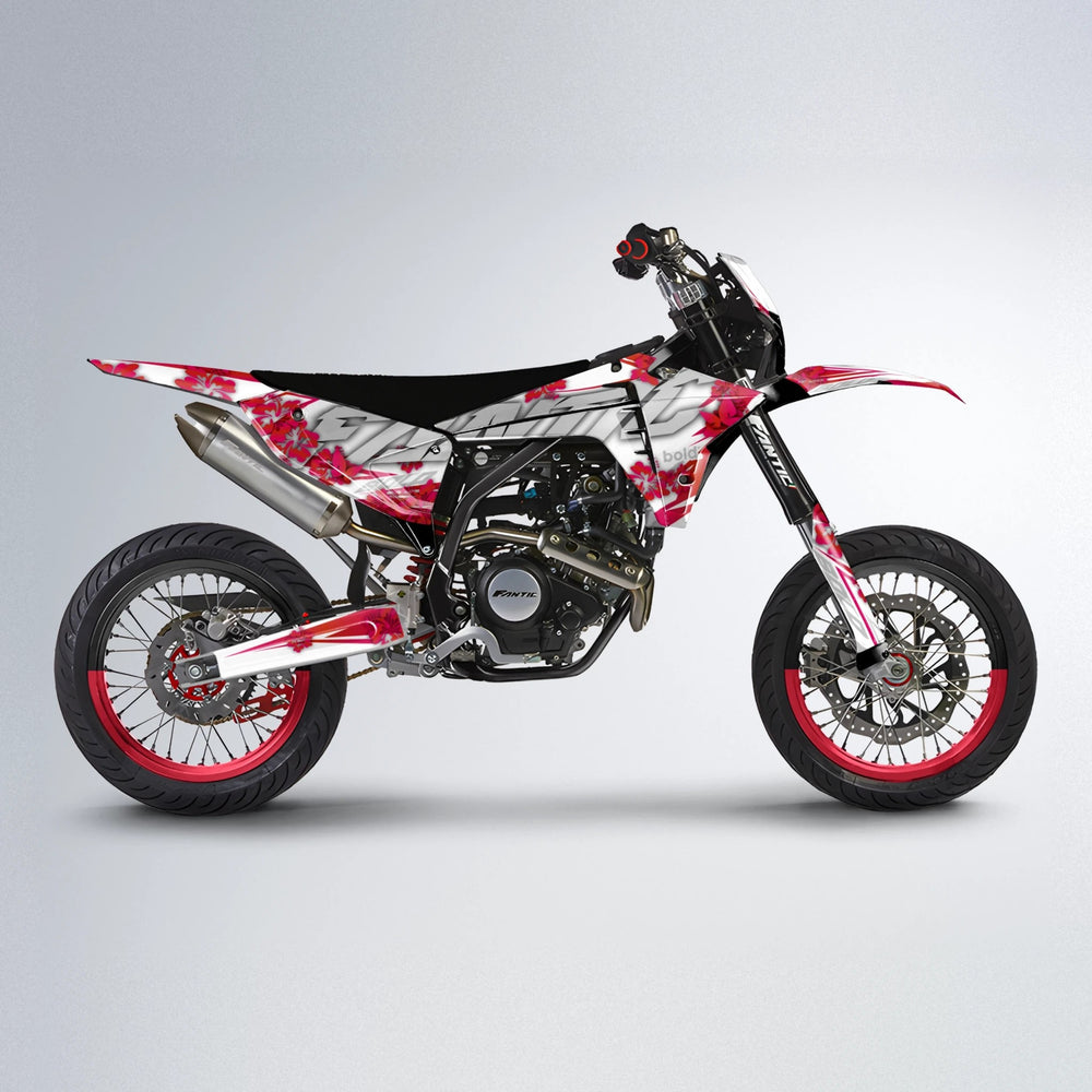 WNICOO Fantic supermoto graphics kit in Red
