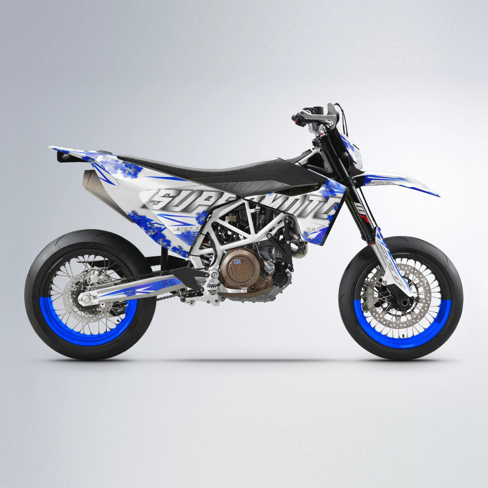 WNICOO Husqvarna 701 supermoto graphics kit in Blue