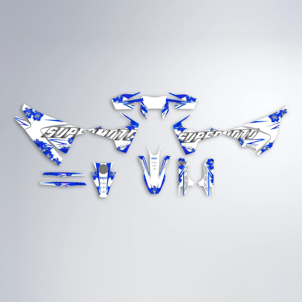 WNICOO Husqvarna 701 graphics kit parts layout in Blue
