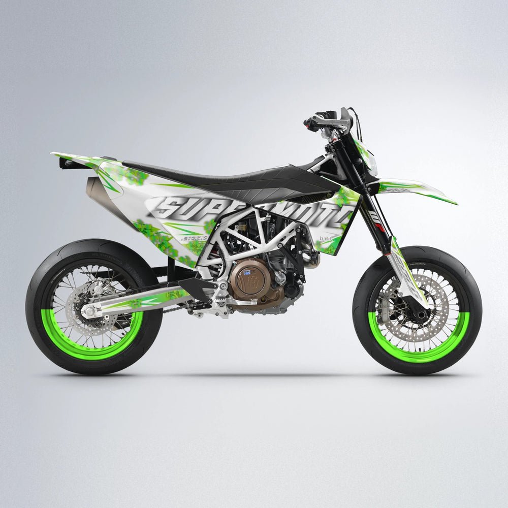 WNICOO Husqvarna 701 supermoto graphics kit in Green