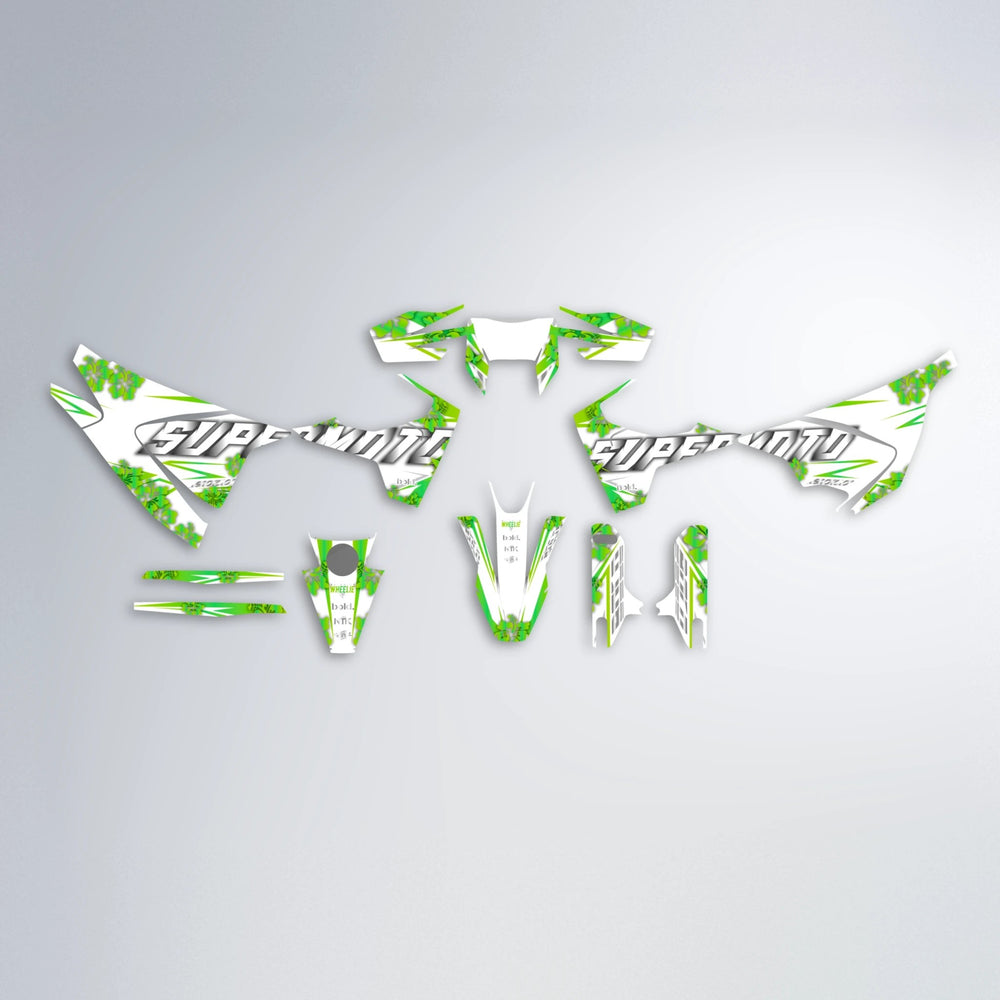 WNICOO Husqvarna 701 graphics kit parts layout in Green