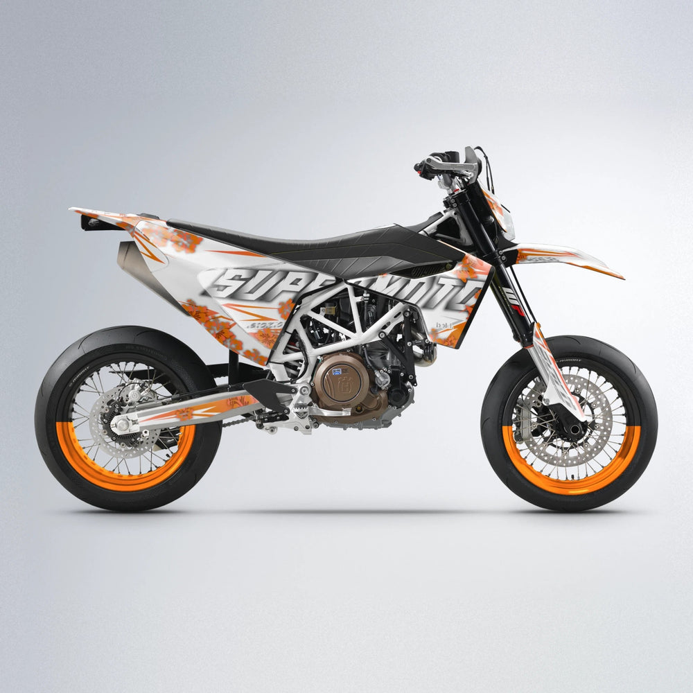 WNICOO Husqvarna 701 supermoto graphics kit in Orange