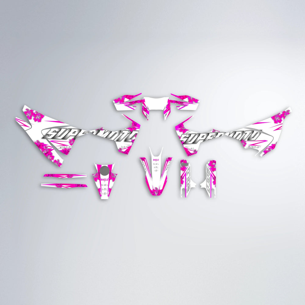 WNICOO Husqvarna 701 graphics kit parts layout in Pink