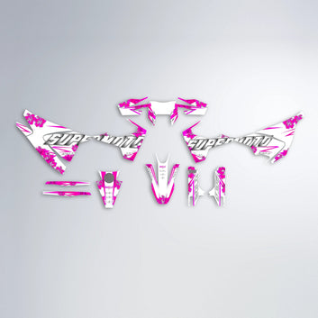 WNICOO Husqvarna 701 graphics kit parts layout in Pink