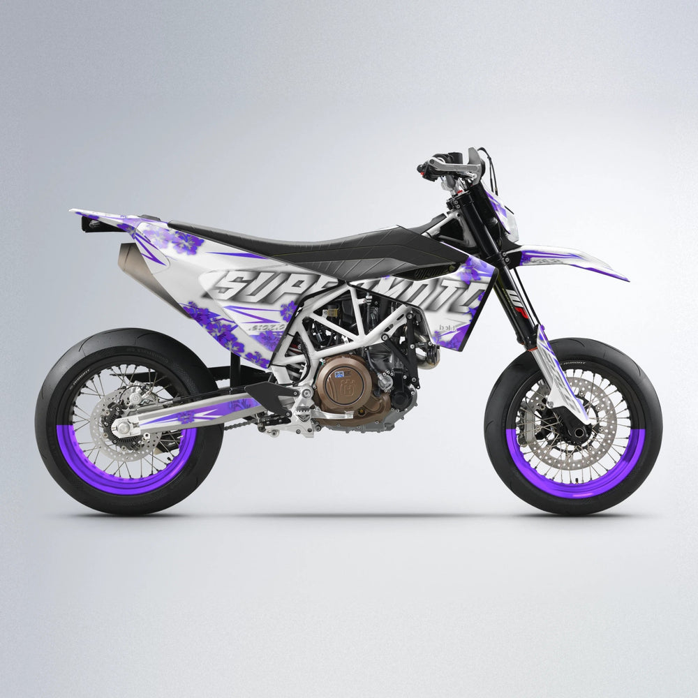 WNICOO Husqvarna 701 supermoto graphics kit in Purple