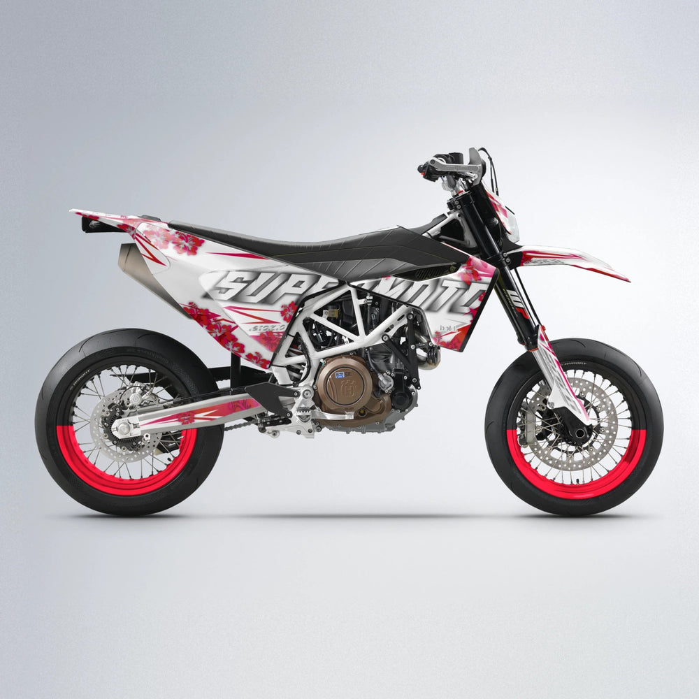 WNICOO Husqvarna 701 supermoto graphics kit in Red