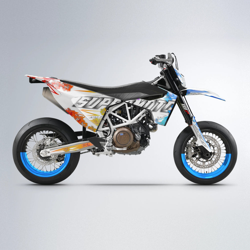 WNICOO Husqvarna 701 supermoto graphics kit in Sunset Fade