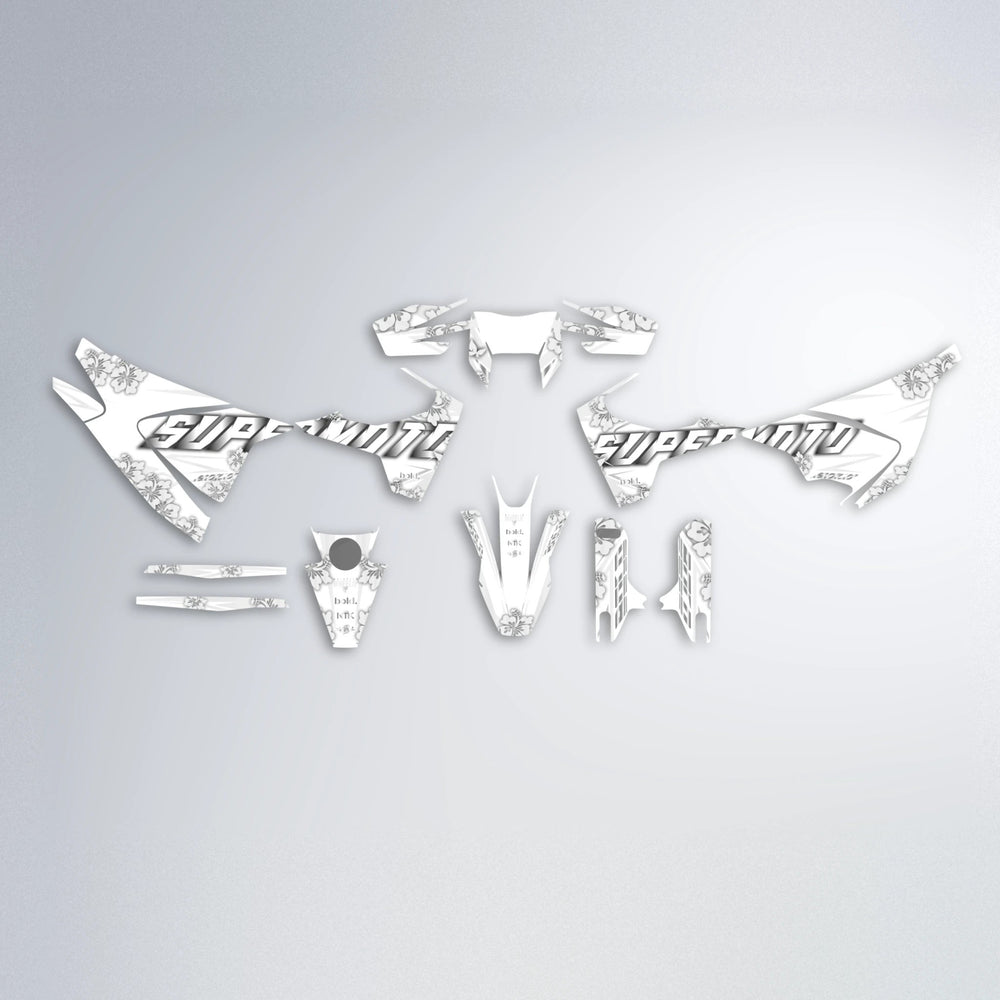 WNICOO Husqvarna 701 graphics kit parts layout in White