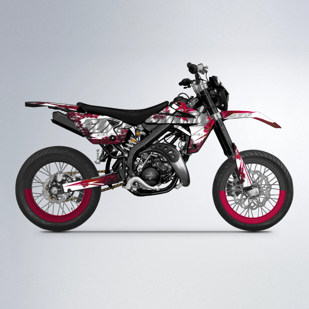 WNICOO Rieju MRT supermoto graphics kit in Black & Red