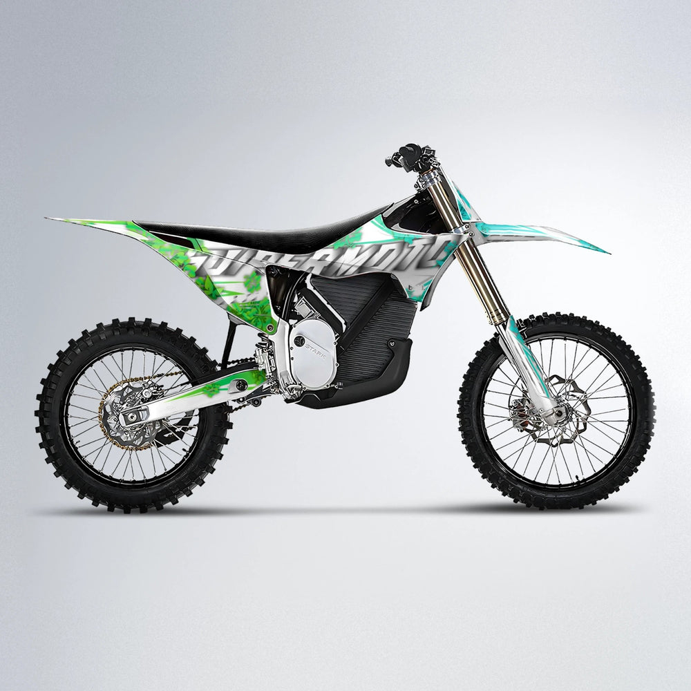 WNICOO Stark Varg MX motocross graphics kit in Cyan & Green