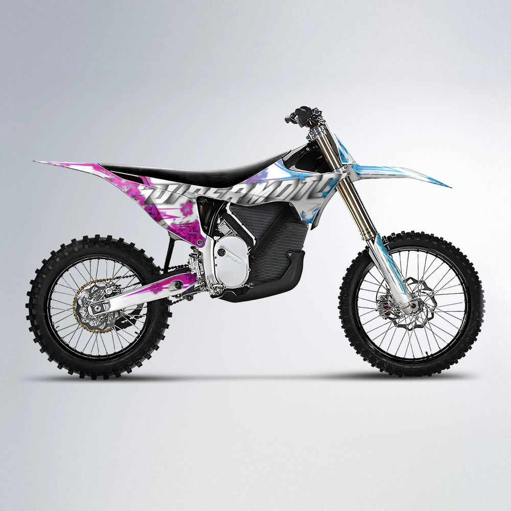 WNICOO Stark Varg MX motocross graphics kit in Pink & Light Blue