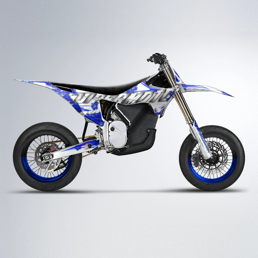 WNICOO Stark Varg SM supermoto graphics kit in Blue