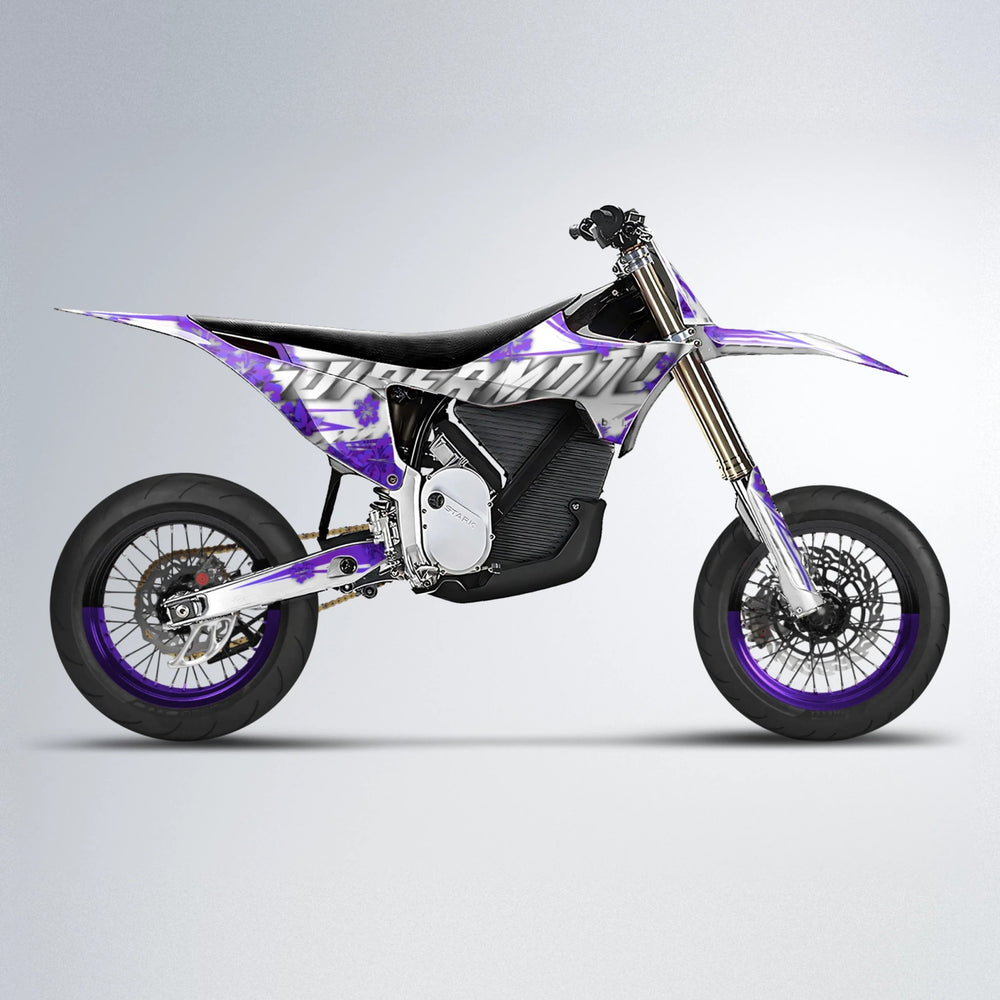 WNICOO Stark Varg SM supermoto graphics kit in Purple