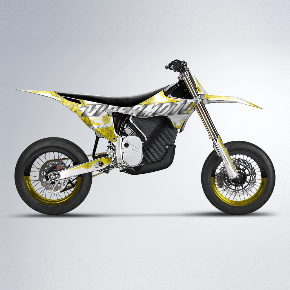 WNICOO Stark Varg SM supermoto graphics kit in Yellow