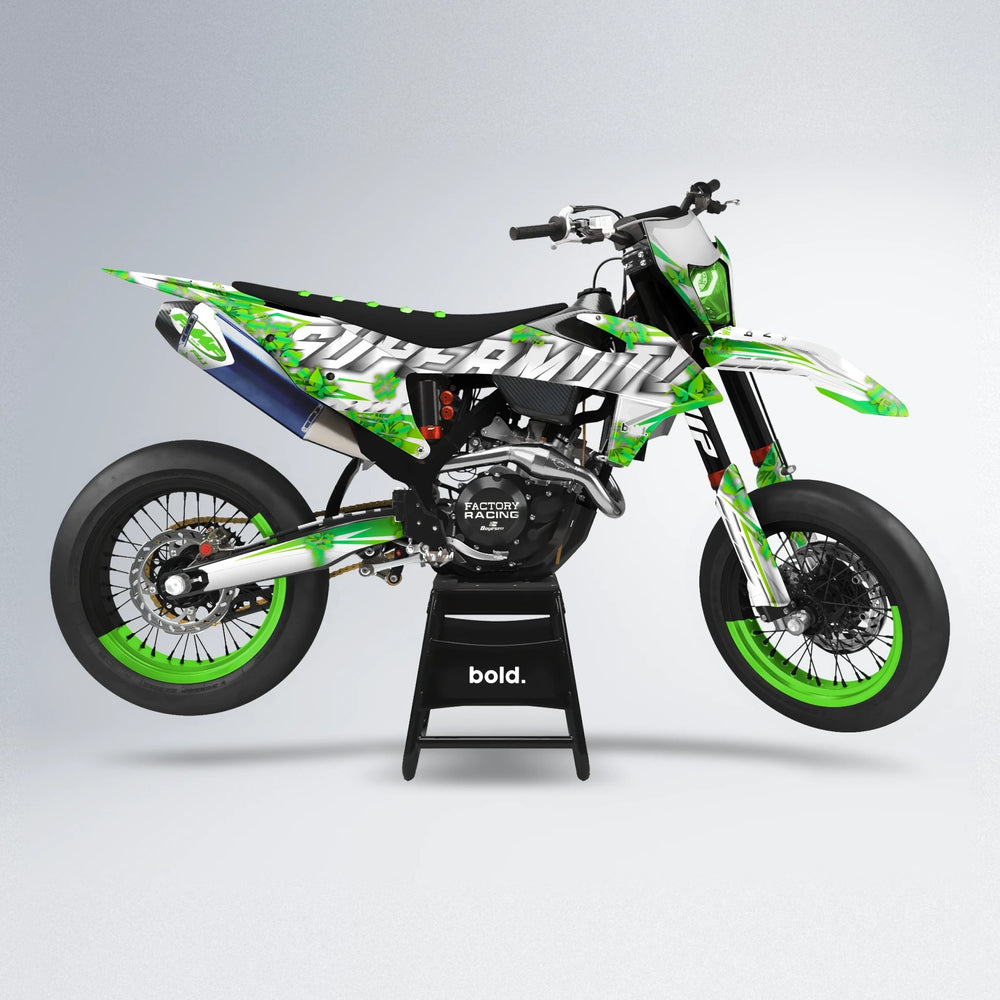 WNICOO supermoto graphics kit in Green
