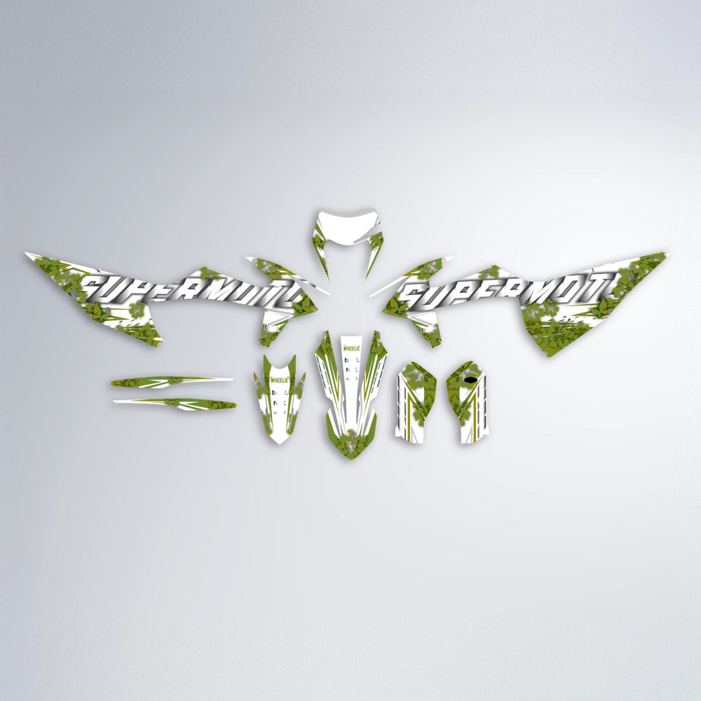 WNICOO graphics kit parts layout in Olive