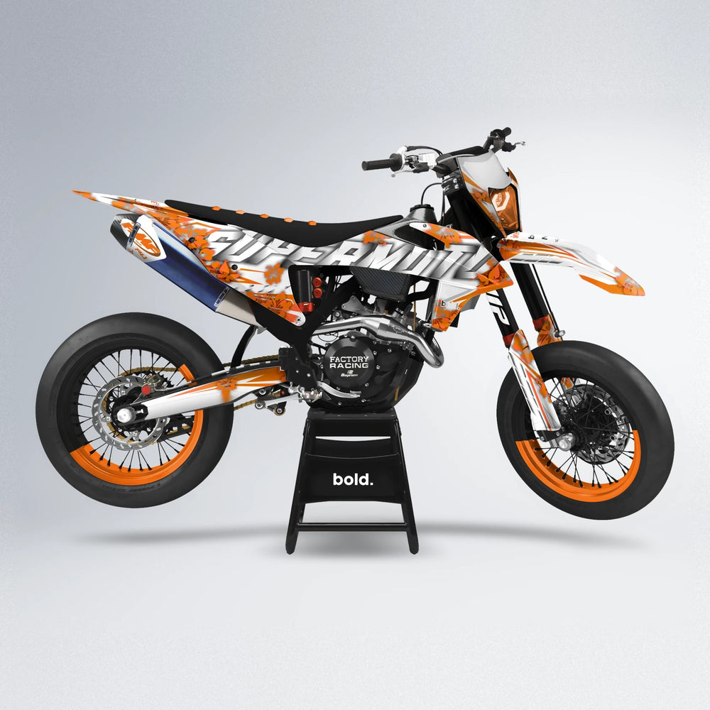 WNICOO supermoto graphics kit in Orange