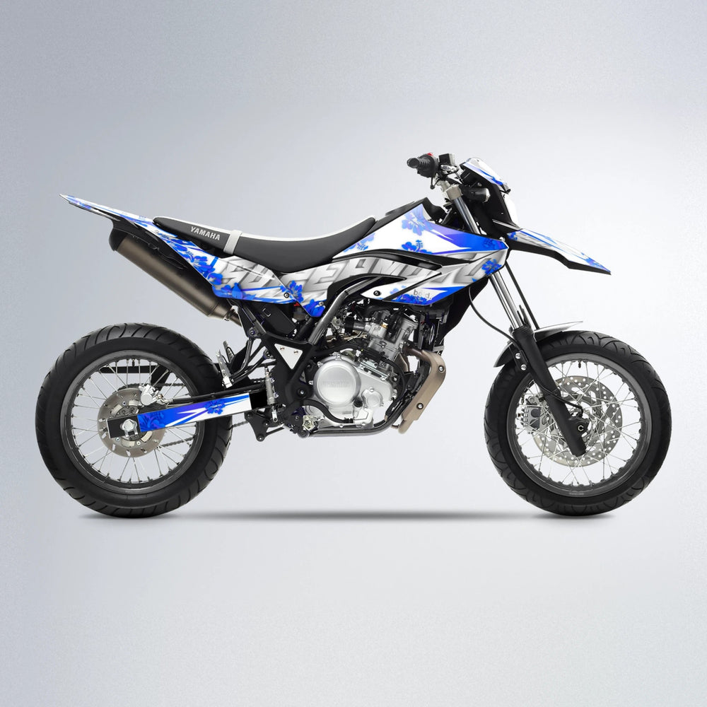 WNICOO Yamaha WR 125X supermoto graphics kit in Blue