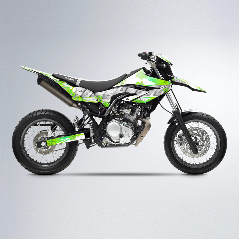 WNICOO Yamaha WR 125X supermoto graphics kit in Green