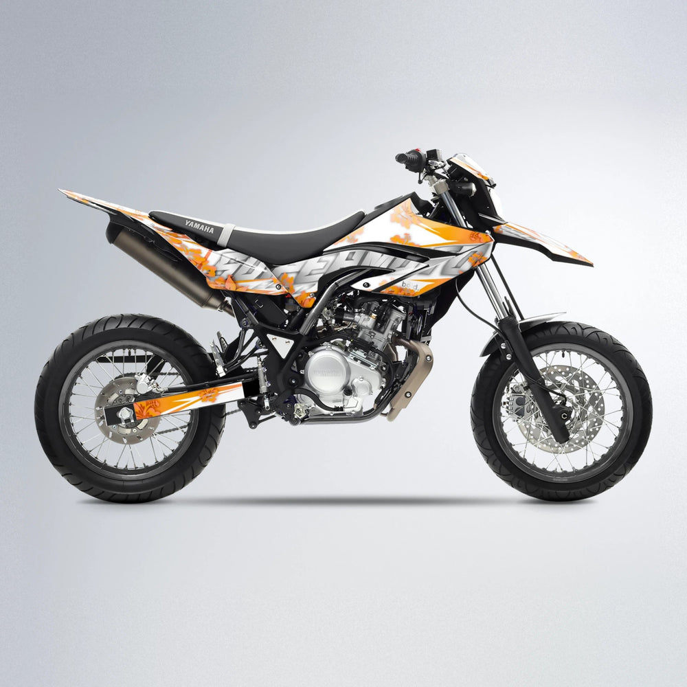 WNICOO Yamaha WR 125X supermoto graphics kit in Orange